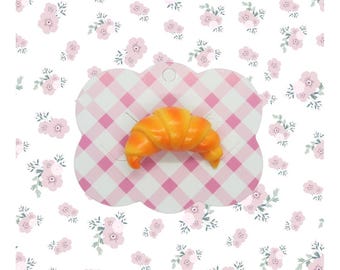 Croissant Hair Clip - French Bread Pastry Barrette