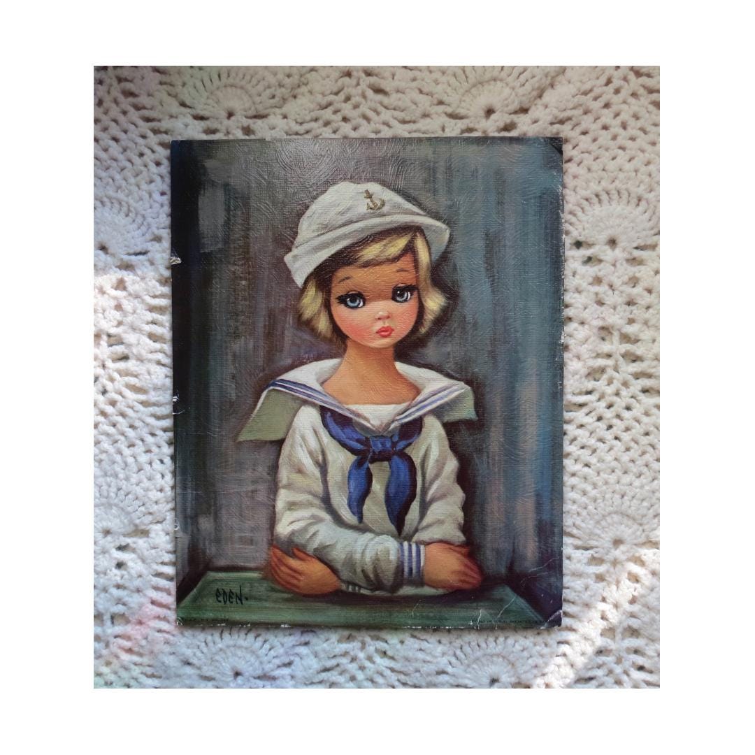 60s Big Eye Art by Eden - Etsy