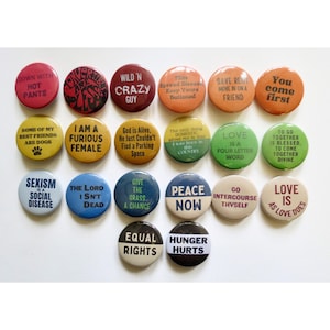 1960s Counter Culture Buttons - Etsy