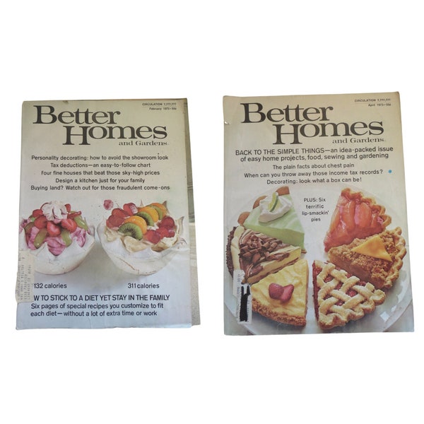 Better Homes and Gardens Magazines 1970s - Etsy