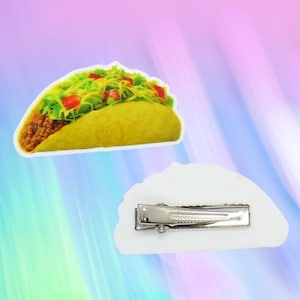 Taco Hair Clip - Cute Mexican Tacos Food Barrette