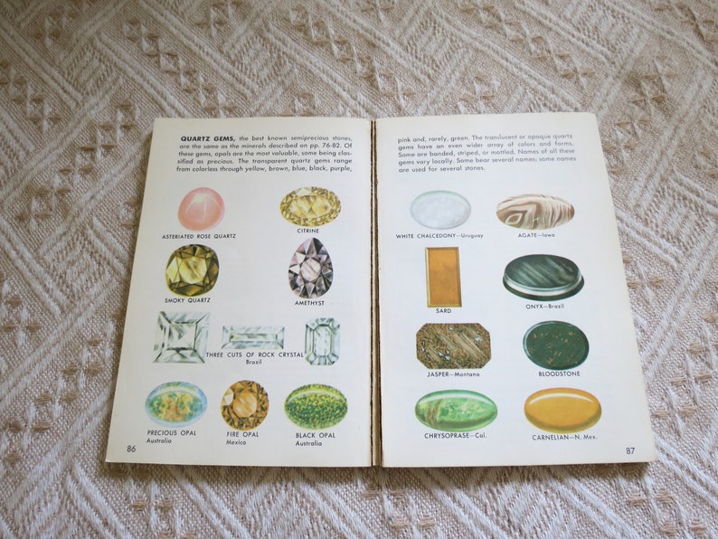 Rocks and Minerals Golden Guide Vintage Paperback Field Book Rock & Gem Identification image 3