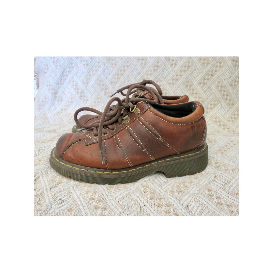 Vintage Y2K Doc Martens - 9764 - Brown Leather Lace up
