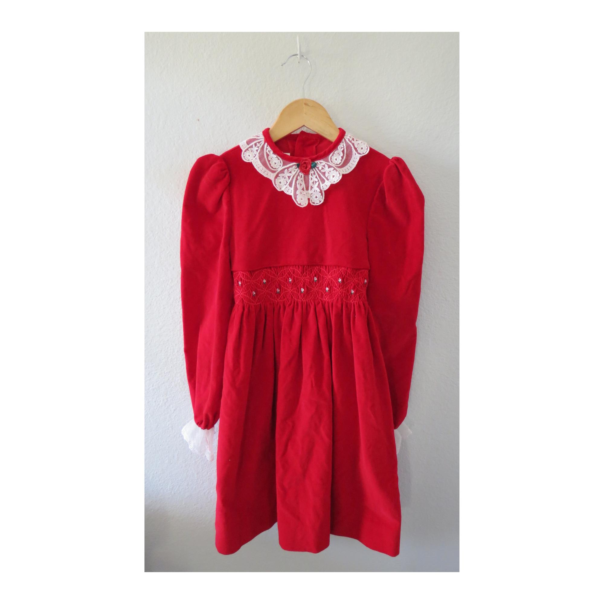 Smocked Velvet Dress - Etsy