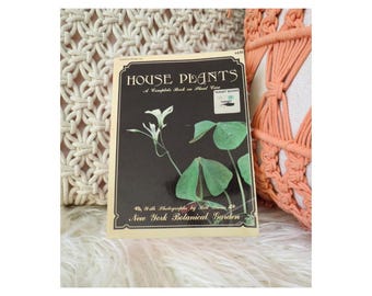 House Plant Book - Vintage Paperback Houseplant Handbook Guide - 1975