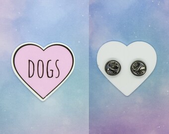 Dogs Pin Dog Lover Resin Button Badge