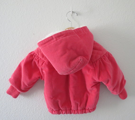 Vintage Oshkosh Jacket - Sherpa Lined - Pink Cord… - image 6