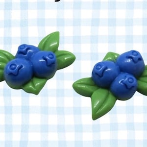 Blueberry Hair Clips - Berry Fruit Barrettes Bild 2