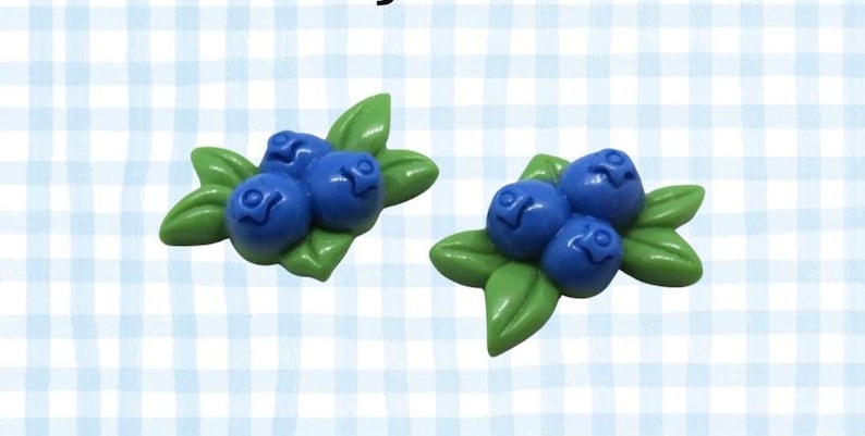 Blueberry Hair Clips - Berry Fruit Barrettes Bild 2