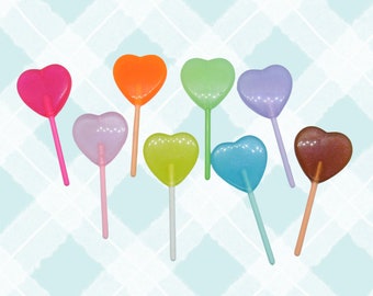 Lollipop Hair Clip - Cute Heart Shaped Candy Barrette