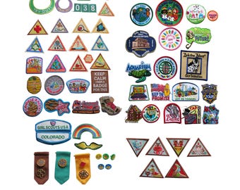 Vintage Girl Scout Patches - Scouting Patch Badges - You Choose One