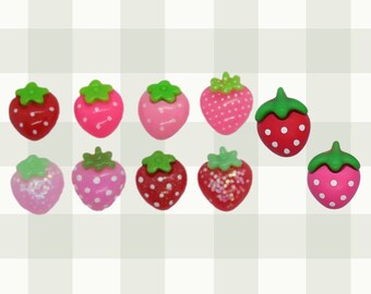 Strawberry Hair Clip Cute Kawaii Summer Fruit Barrette