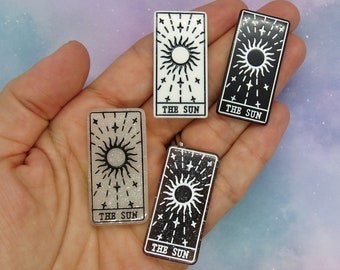 Tarot Card Hair Clip The Sun Barrette Magic Oracle