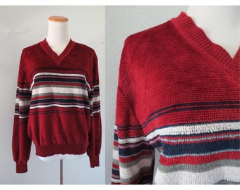 Vintage 70s Snoopy Peanuts Rah Rah School Rally Pop Art Sweater M