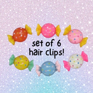 Candy Hair Clip Set Cute Kawaii Candies Barrettes