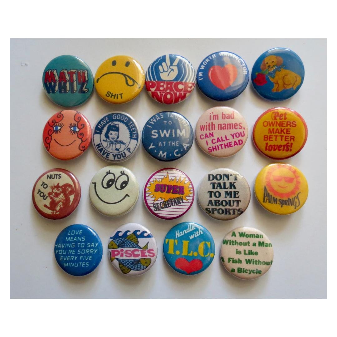 1970s Simon Simple Pinback Buttons/スヌーピー アストロノーツ