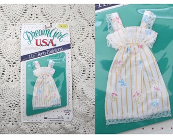 Vintage Dream Girl USA Doll Clothes - 11.5" Fashion Doll Dress Sundress - 20th Century Fox 1985