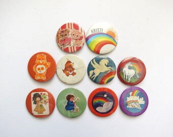 Vintage Pinback Buttons -  Misc. Novelty Pins - You Choose - Genuine Vintage Pin Button