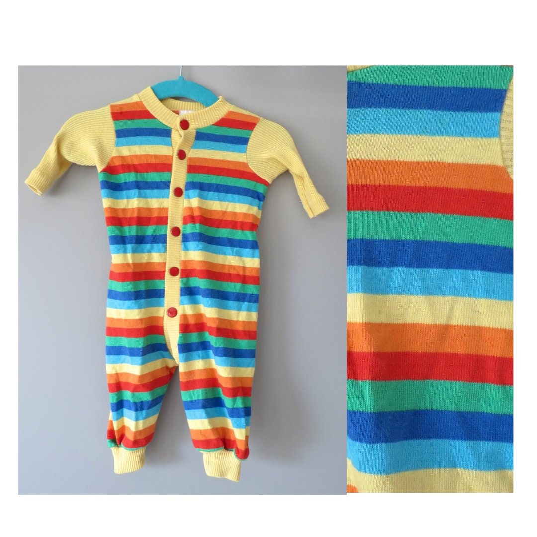 Rainbow Baby Romper / Rainbow Striped Bodysuit / Newborn ...