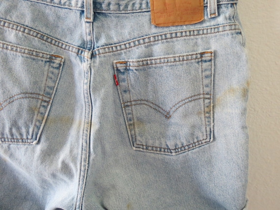 Levis Denim Shorts 90s Levi's Jean Short 34" 12 - image 10