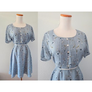 sachin and babi light blue dress Avec Les Filles Women's Baby Doll Mini Dress - Blue Stripe Red Heart