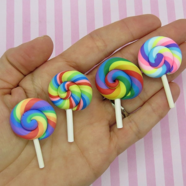 Lollipop Hair Clip Rainbow Candy Kawaii Barrette