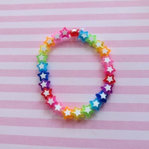 Rainbow Star Bracelet Fairy Kei Kawaii Jewelry