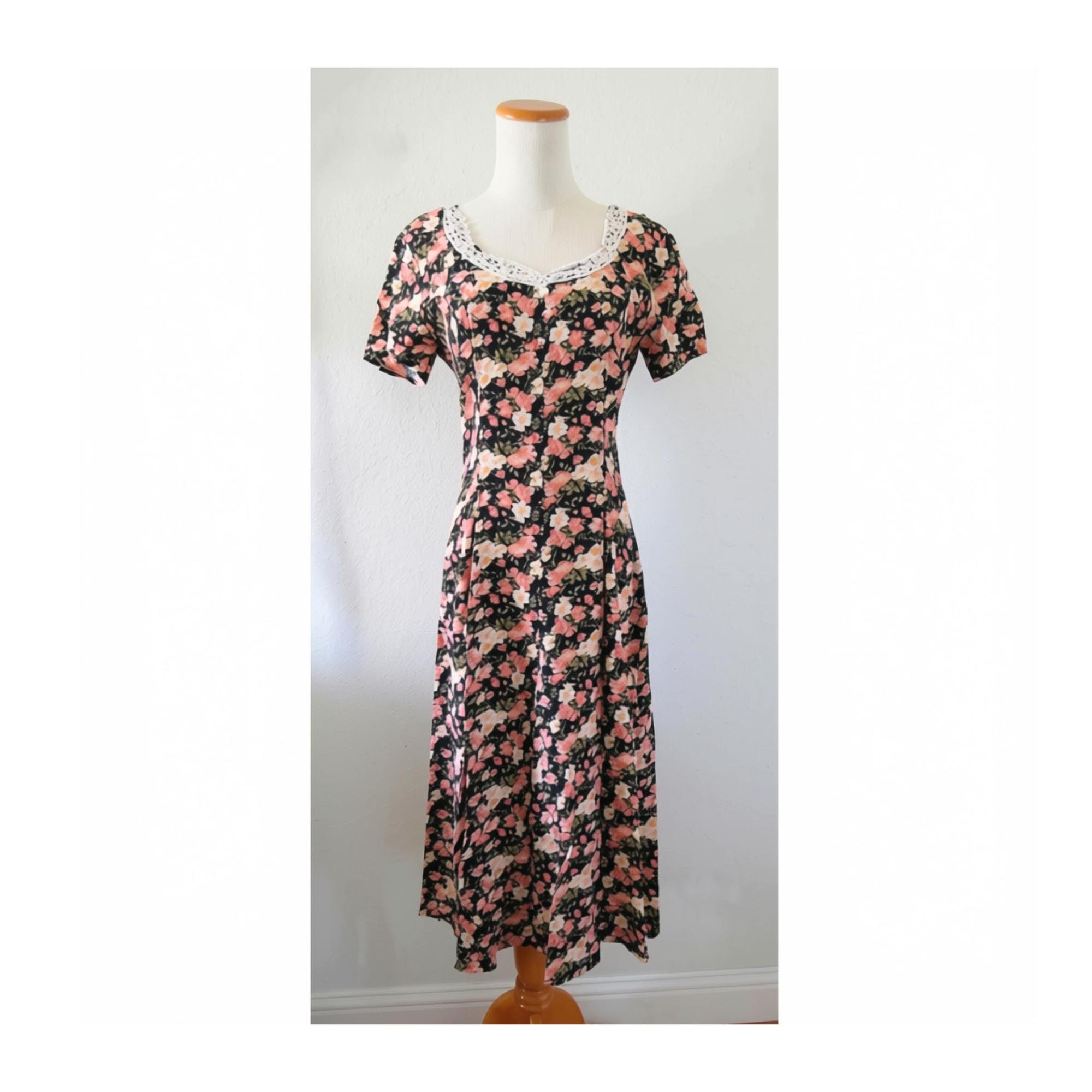 90s floral dress grunge vintage 90s floral dress