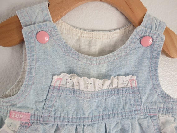 Vintage Girls Dress - Lee Denim Toddler Sundress … - image 4