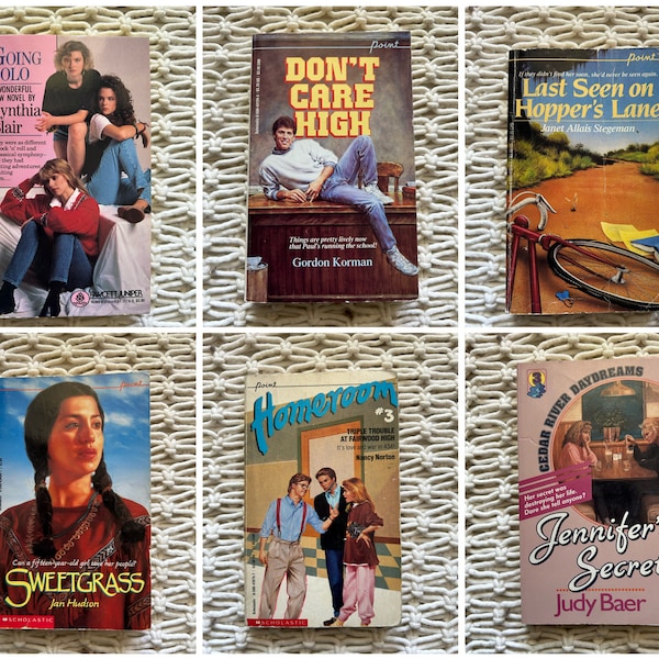 Vintage Teen Books - Young Adult YA Fiction - 70s 80s 90s Paperbacks