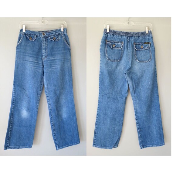 70s Jeans Women's High Waisted Denim
