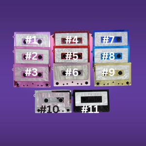 Cassette Tape Hair Clips - 80s Party Accessory Barrettes image 3