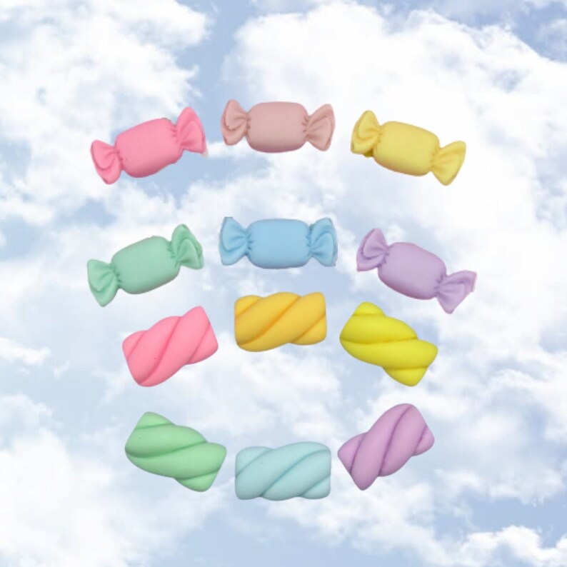 Kawaii Hair Clip Pastel Candy Candies Barrette Etsy