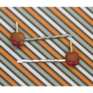 Caramel Apple Hair Clip - Autumn Fall Candy Apple Barrette