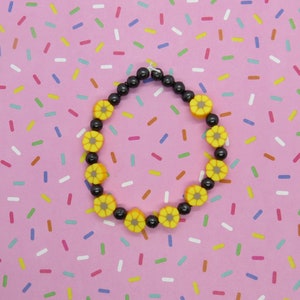 Sunflower Bracelet Summer Aesthetic Beaded Jewelry