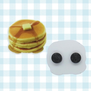 Pancake Pin Cute Pancakes Brooch Breakfast Brunch Jewelry