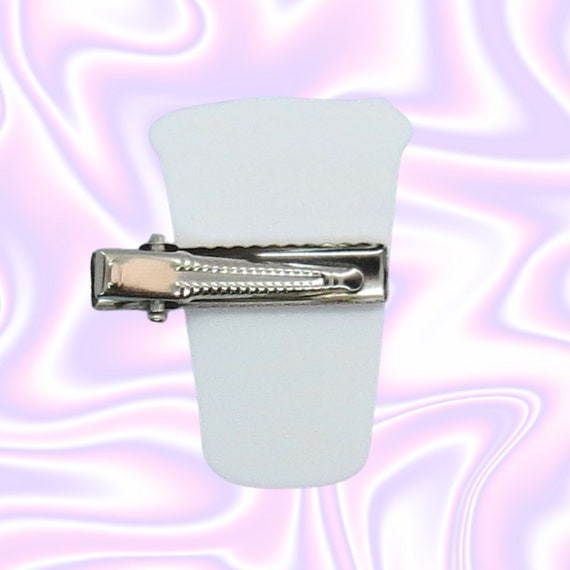 Iced Coffee Hair Clip - Latte Cold Brew Barrettes - Etsy display picture 2