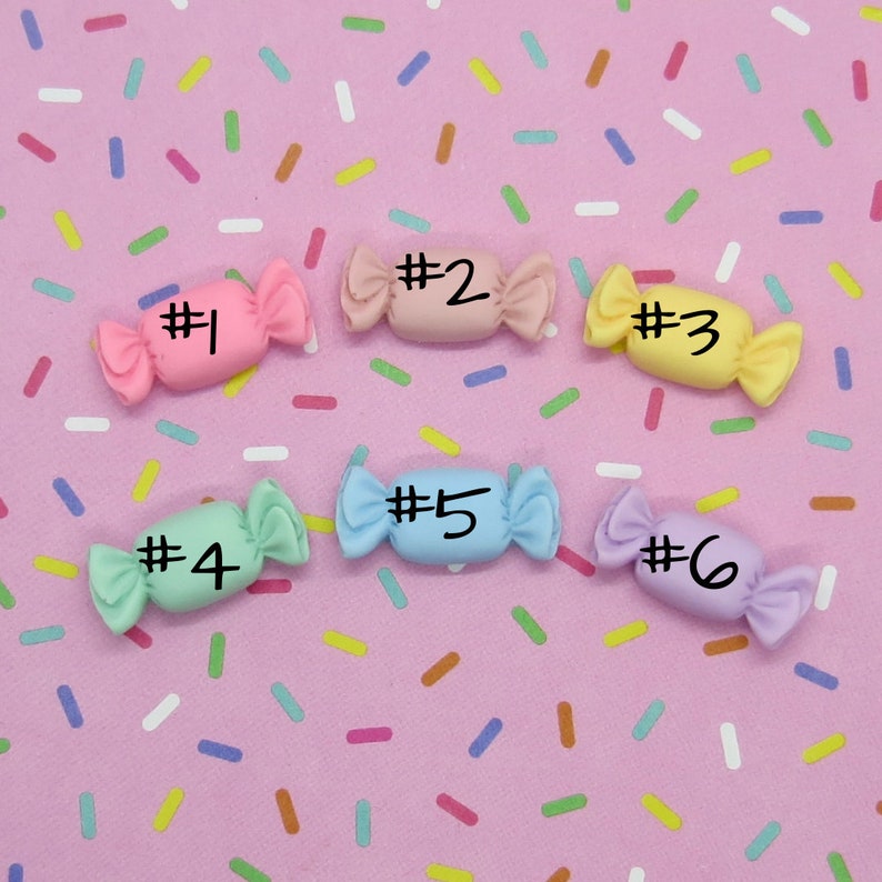 Kawaii Hair Clip Pastel Candy Candies Barrette Etsy