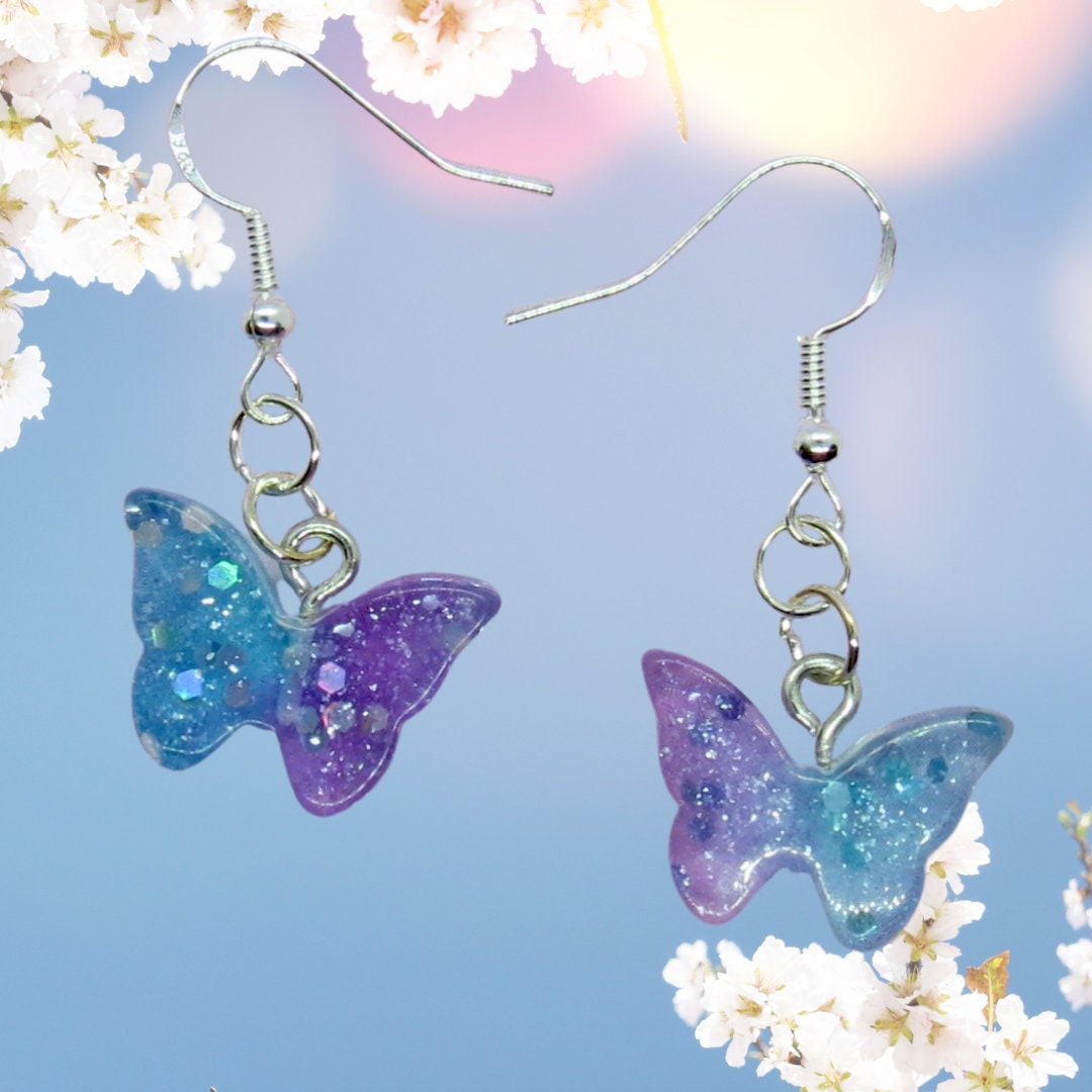 Plastic butterflies for earrings clearance