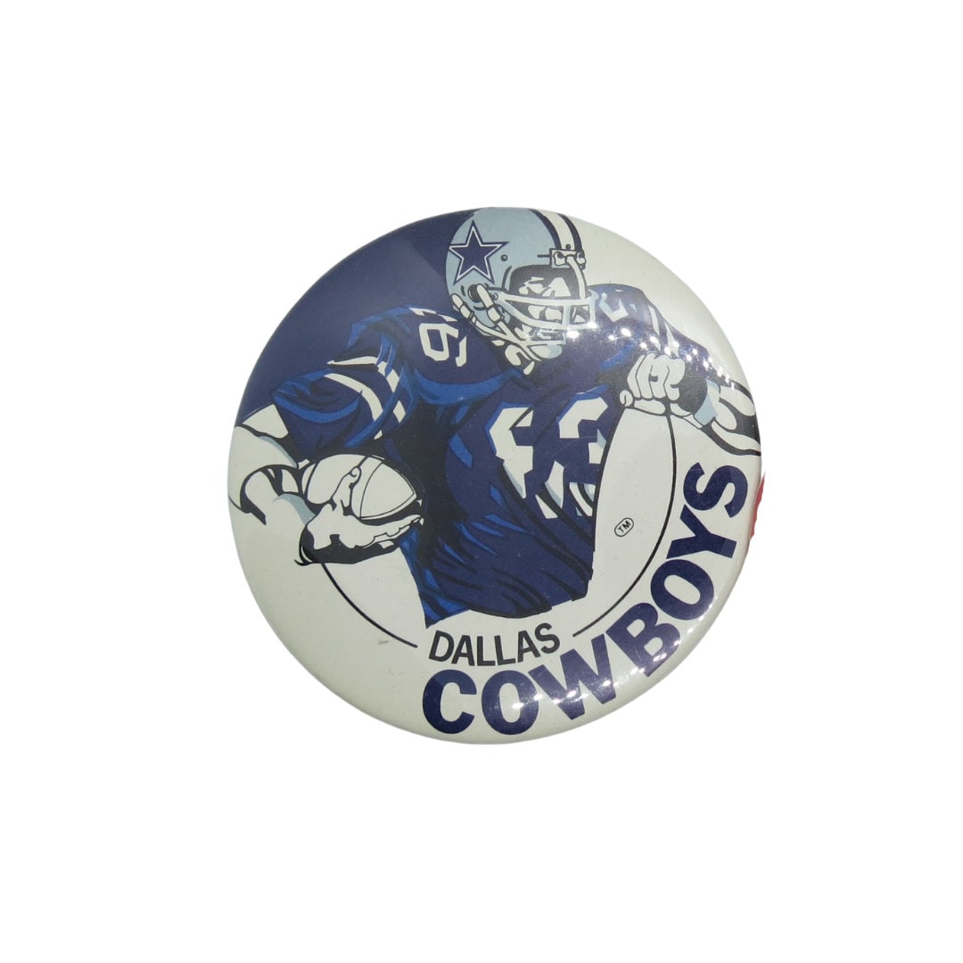 Vintage Dallas Cowboys Button NFL Football Pinback Pin Etsy