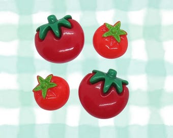 Tomato Hair Clips - Summer Fruit Vegetable Barrettes