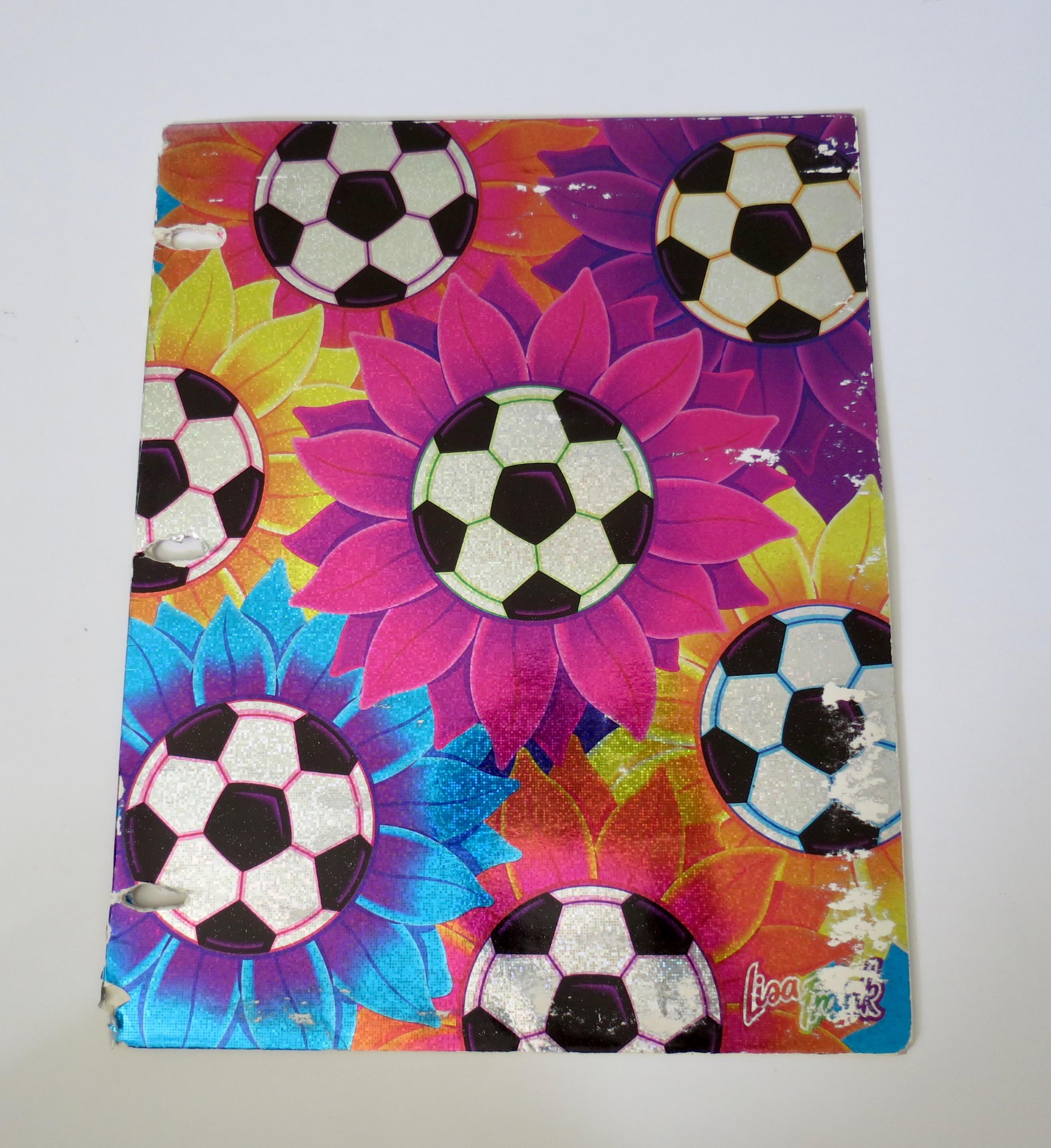 Vintage Lisa Frank Soccer Folder - Y2k Era AYSO Girl's Soccer