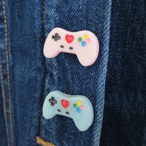 Video Game Pin - Kawaii Gamer Pinback Brooch - Etsy