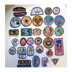 Vintage Girl Scout Patches - Scouting Patch Badges - You Choose One