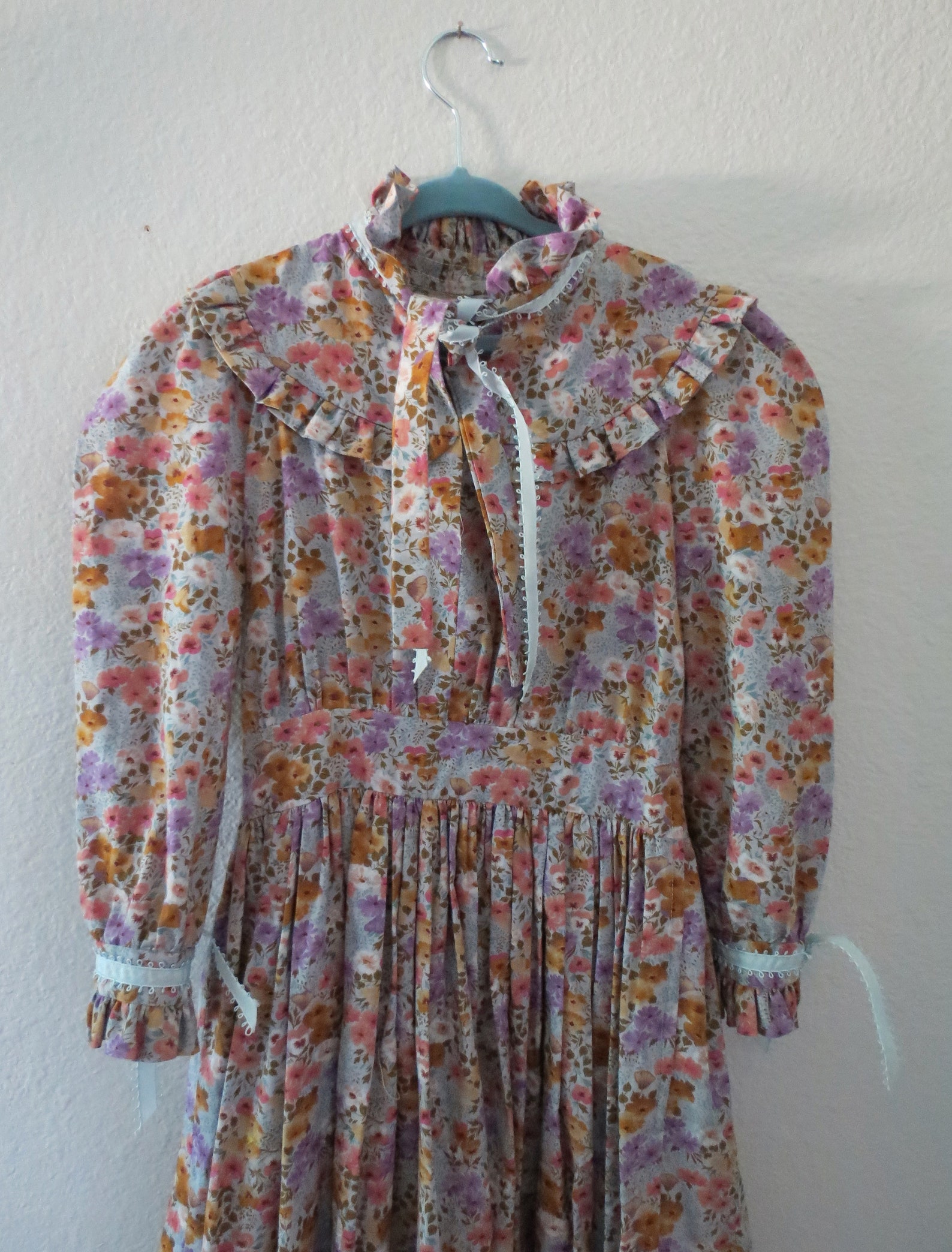 Vintage Girl's Prairie Dress Floral Print | Etsy