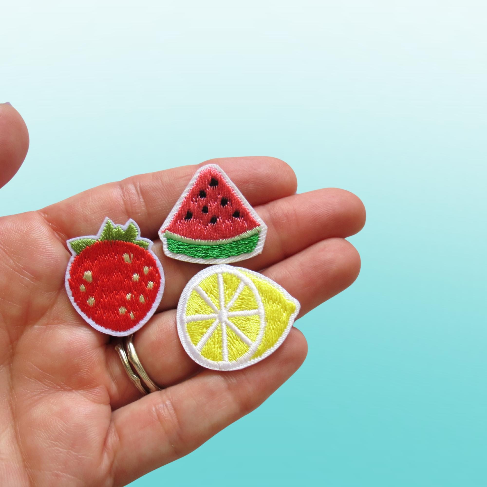 Fruit Patch - Tiny Embroidered Fruits Iron on Patches - Etsy