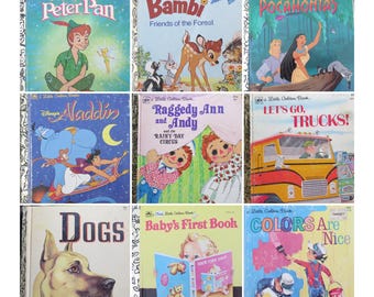 Vintage Golden Books - You Choose One - Retro Children's Storybooks