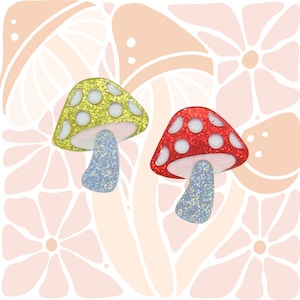 Mushroom Hair Clip Cute Acrylic Toadstool Barrette