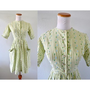 1950's Striped Dress - Etsy