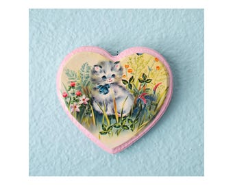 Vintage Kitten Wall Plaque - Retro Inspired Pastel Cats Decor Hanging
